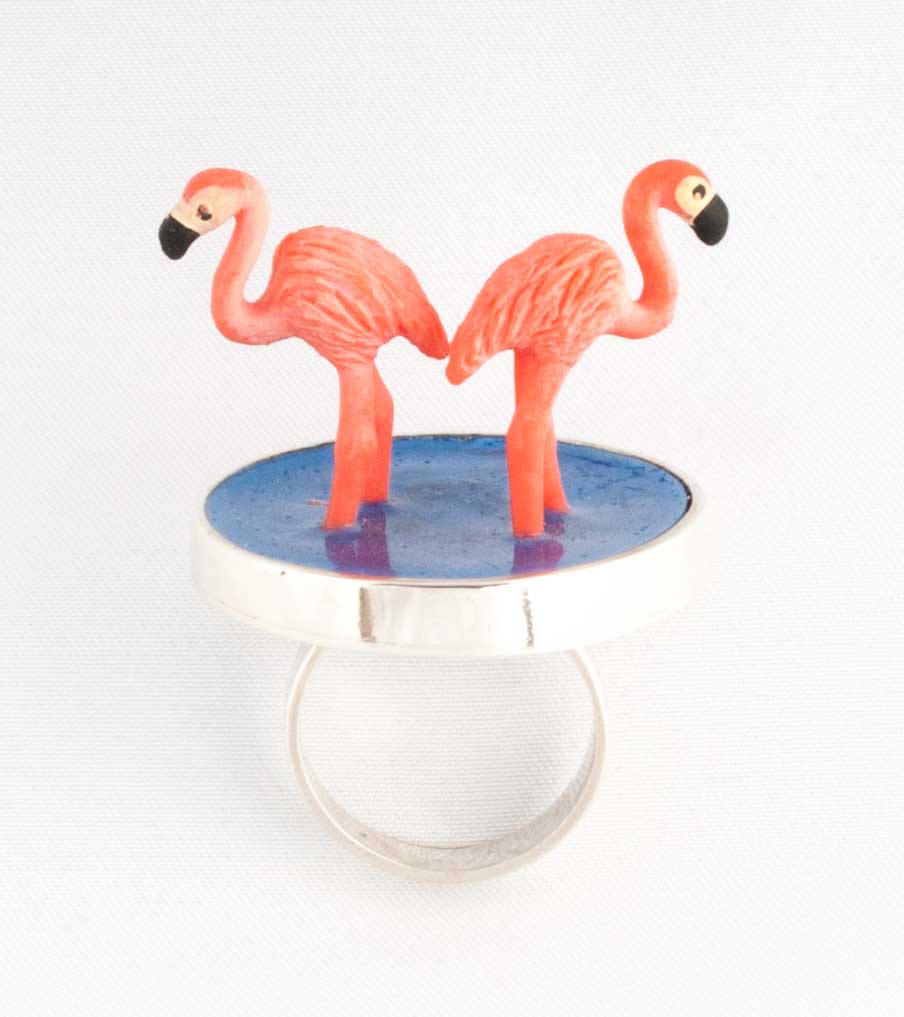 Flamingos ring | Sieraad - Belinda Brama